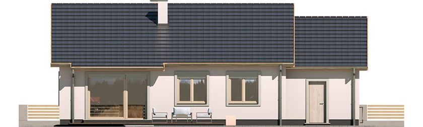 Фасад дома EKK-8388-64 Фасад дома EKK-8388-64